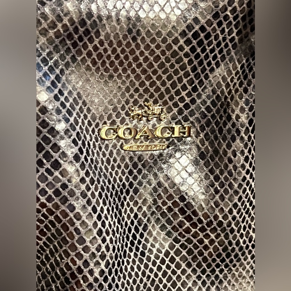 Coach Collette 2 Way Python/Graphite - image 2